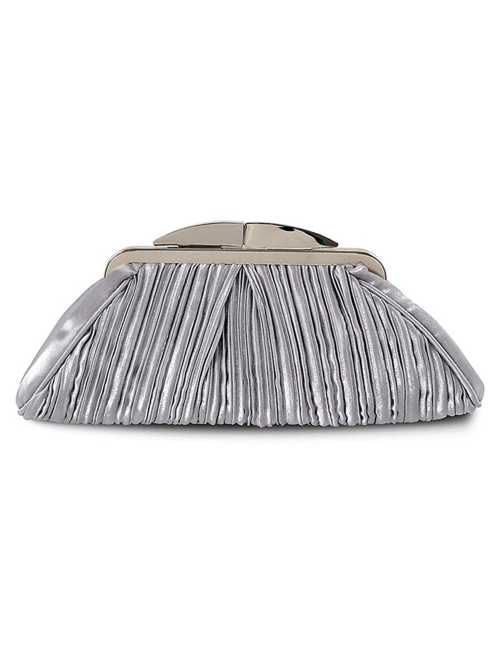 Sienna - Grey Clutch Bag (Lunar)